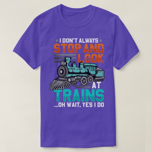 鉄道模型列車 Tシャツ (デザイン正面)