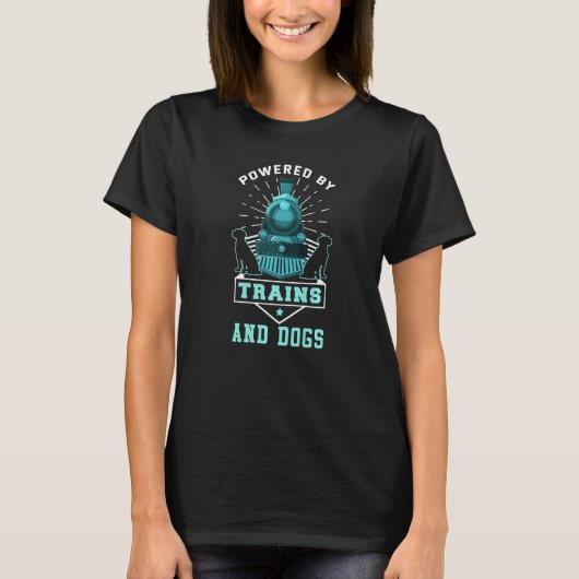 鉄道模型犬鉄道模型 Tシャツ (正面)