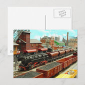 鉄道模型駅はがき ポストカード (正面/裏面)