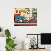 鉄道模型 – キッズトイズ ポスター (ホームオフィス)