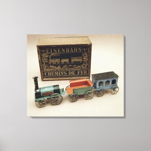 鉄道模型， c.1870 キャンバスプリント (正面)