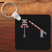 鉄道横断バリアサインハロウィーン衣装D キーホルダー (正面)