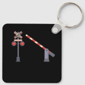 鉄道横断バリアサインハロウィーン衣装D キーホルダー (裏面)