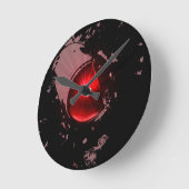 鉄道横断信号灯壁時計 ラウンド壁時計 (傾斜)