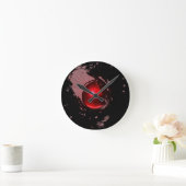 鉄道横断信号灯壁時計 ラウンド壁時計 (ホーム)