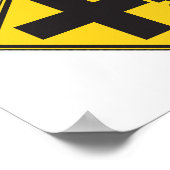 鉄道横断道路標識ポスター ポスター (角)