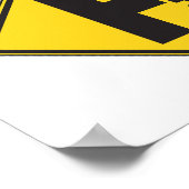 鉄道横断道路標識ポスター ポスター (角)