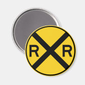 鉄道横断道路標識 マグネット (正面/裏面)