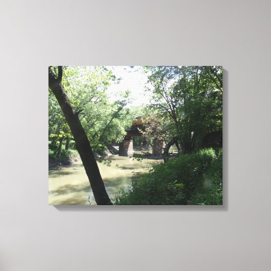 鉄道橋 キャンバスプリント (正面)