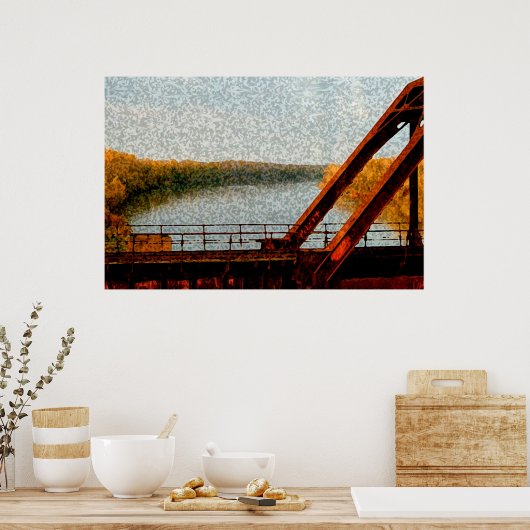 鉄道橋 ポスター (キッチン)