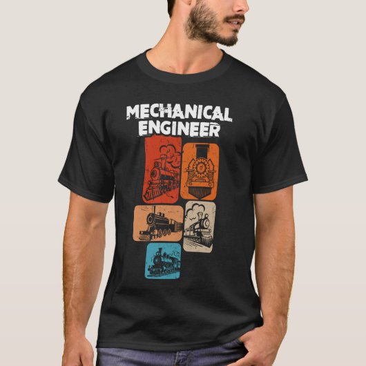 鉄道機械技術者鉄道技術者仕事Ti Tシャツ (正面)