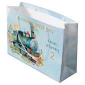 鉄道機関少年2日。バースデー ラージペーパーバッグ (裏面アングル)