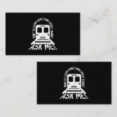 鉄道機関車及び鉄道機関車用鉄道 名刺 (正面/裏面)