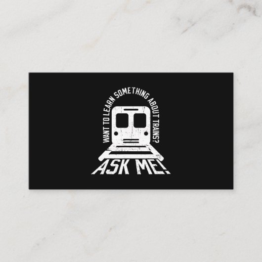 鉄道機関車及び鉄道機関車用鉄道 名刺 (正面)