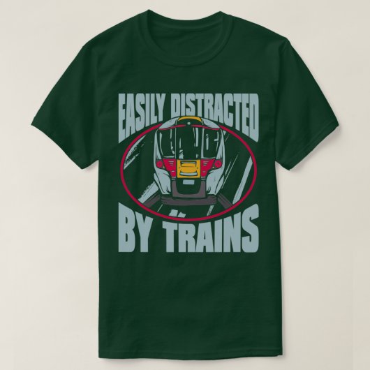 鉄道機関車鉄道 Tシャツ (デザイン正面)
