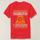 鉄道機関車7 Tシャツ (デザイン正面)