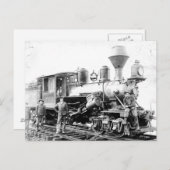 鉄道機関車 – ヴィンテージ写真 ポストカード (正面/裏面)