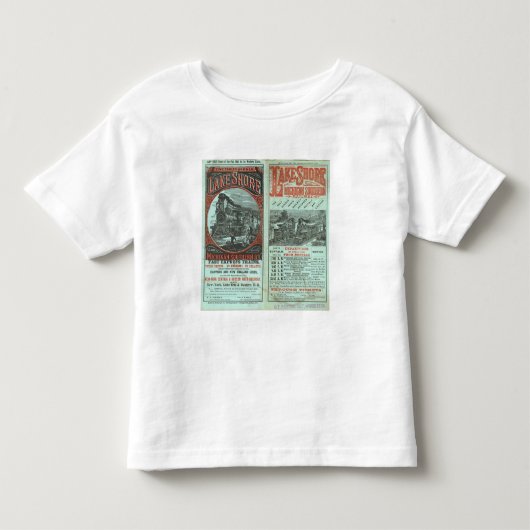 鉄道湖の海岸およびミシガン州そう トドラーTシャツ (正面)