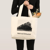 鉄道熱狂者 ラージトートバッグ (正面(商品))
