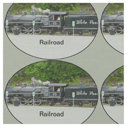 鉄道生地 ファブリック (クローズアップ)