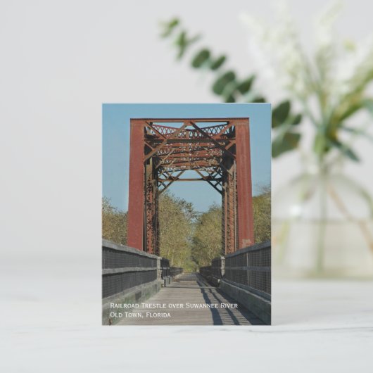 鉄道用架台はがき ポストカード (スタンド正面)