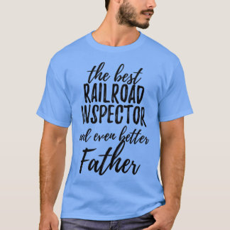 鉄道監察父おもしろい贈アイディアパパ Tシャツ