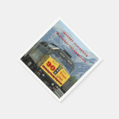 鉄道紙ナプキンス90誕生日 スタンダードカクテルナプキン (角)