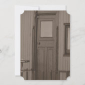 鉄道素朴踏切4歳の誕生日パーティー 招待状 (裏面)