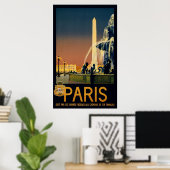 鉄道網のパリフランスの旅行ポスター ポスター (ホームオフィス)