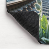 鉄道線路で育つガラスの花 マウスパッド (コーナー)