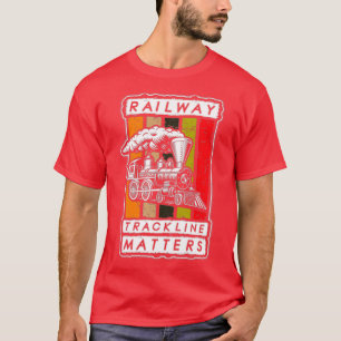 鉄道線路に関する夢を見る Tシャツ
