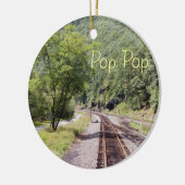 鉄道線路のオーナメント セラミックオーナメント (左)