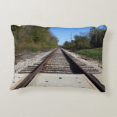 鉄道線路の写真 アクセントクッション (裏面)