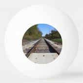 鉄道線路の写真 卓球ボール (裏面)