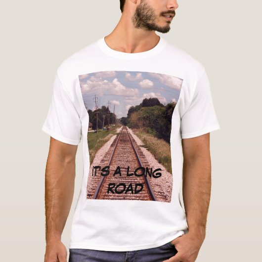 鉄道線路のTシャツ Tシャツ (正面)