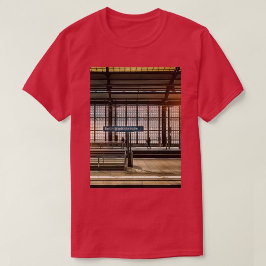 鉄道線路駅旅行輸送 Tシャツ (デザイン正面)