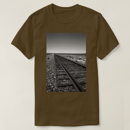 鉄道線路10 Tシャツ (デザイン正面)