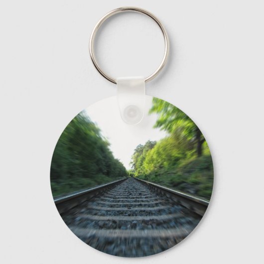 鉄道線路 キーホルダー (正面)