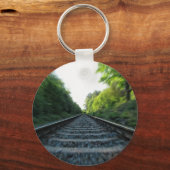 鉄道線路 キーホルダー (正面)