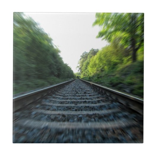 鉄道線路 タイル (正面)