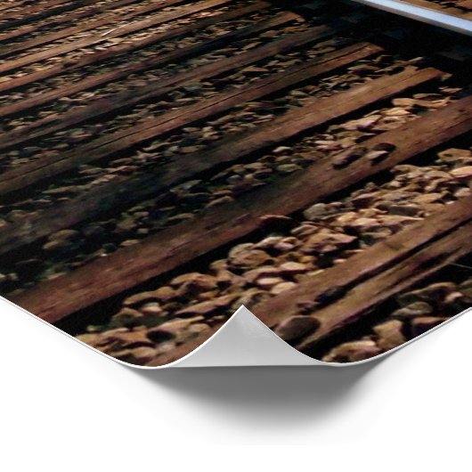 鉄道線路 ポスター (角)