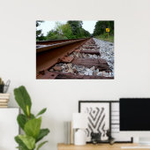 鉄道線路 ポスター (ホームオフィス)