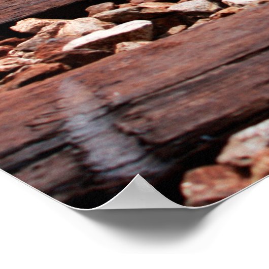 鉄道線路 ポスター (角)