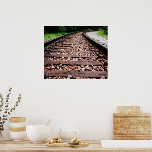 鉄道線路 ポスター (キッチン)