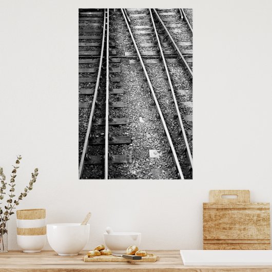 鉄道線路 ポスター (キッチン)