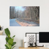 鉄道線路 ポスター (ホームオフィス)