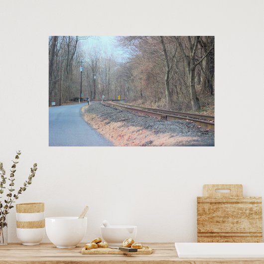 鉄道線路 ポスター (キッチン)