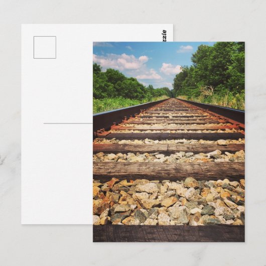 鉄道線路 ポストカード (正面/裏面)