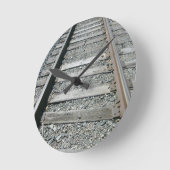 鉄道線路 ラウンド壁時計 (傾斜)