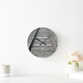 鉄道線路 ラウンド壁時計 (ホーム)